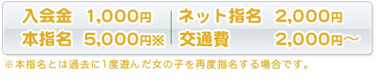 コース料金＋入会金＋交通費以外は一切かからない。明朗会計になっております。